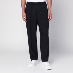 Jil Sander Men's Midnight Blue Pants In Technical Gabardine